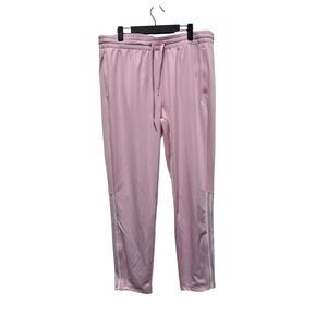 New Adidas Pink White Track Pants  Womens Size XL